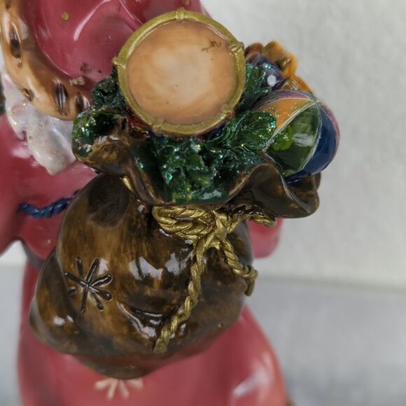 Ceramic Santa Claus Figurine Wonderful Detail! 10" Tall - Picture 9 of 17